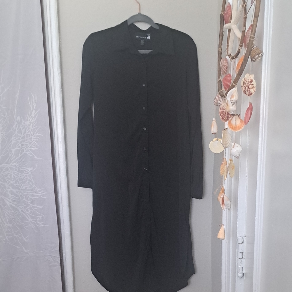 Sheer Antthony Classic Black Long Sleeve Dress
